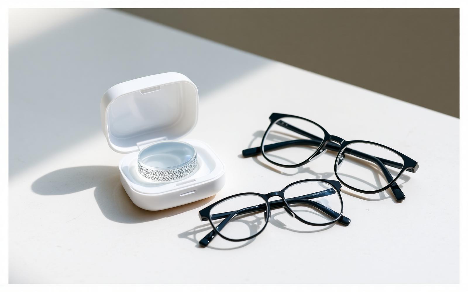 Lentillas progresivas y gafas progresivas presentadas como alternativas visuales